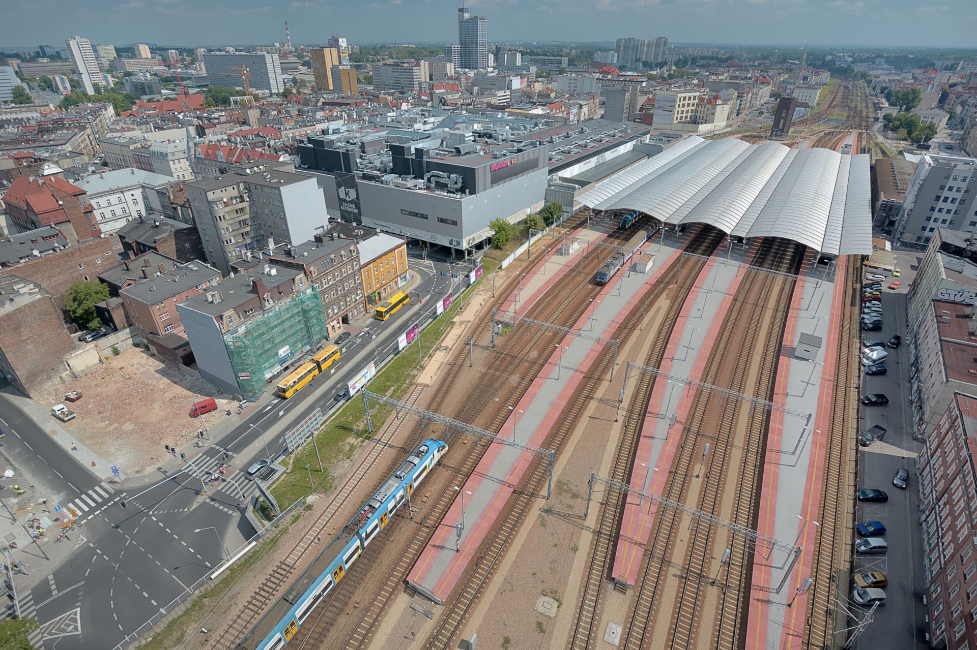 Przebudowa infrastruktury stacji Katowice w obrębie peronu 2, 3, 4